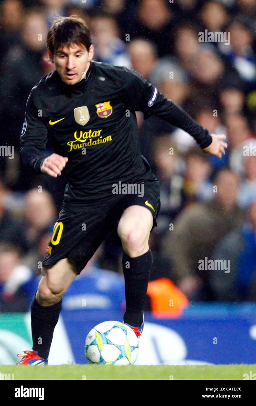 18 04 12 Stamford Bridge Chelsea London Lionel Messi Of Fc Barcelona During The Champions League Semi 18 04 12 Stamford Bridge Chelsea London Lionel Messi Of Fc Barcelona During The Champions League Semi