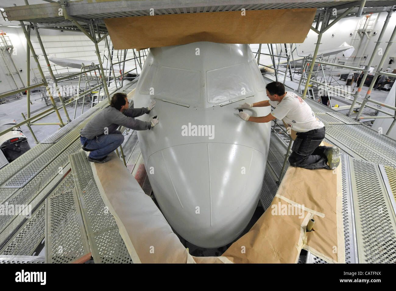 Airplane paint facility center of the Irish company Eirtech Aviation