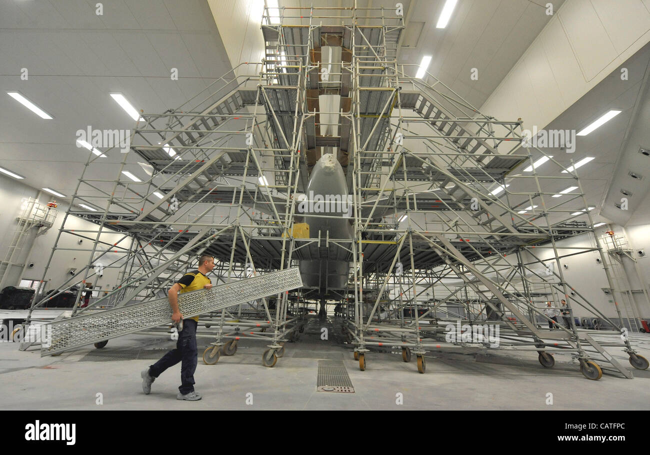 Airplane paint facility center of the Irish company Eirtech Aviation