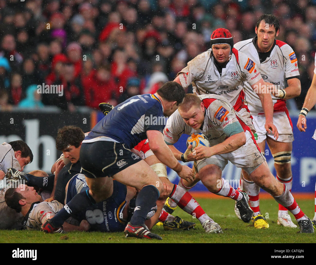 Ulster Rugby Rugby Ruck 20.04.2012 Belfast, Ireland. Rugby Union. Ulster v Leinster. At the ...
