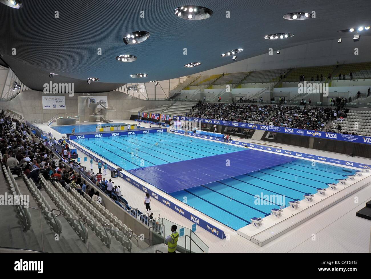 AQUATICS CENTRE, OLYMPIC PARK, LONDON, UK, Friday 20/04/2012. General