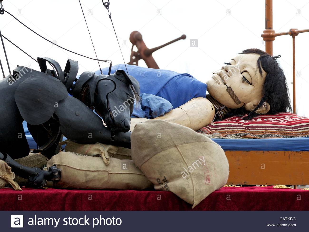 Little Girl Giant High Resolution Stock Photography and