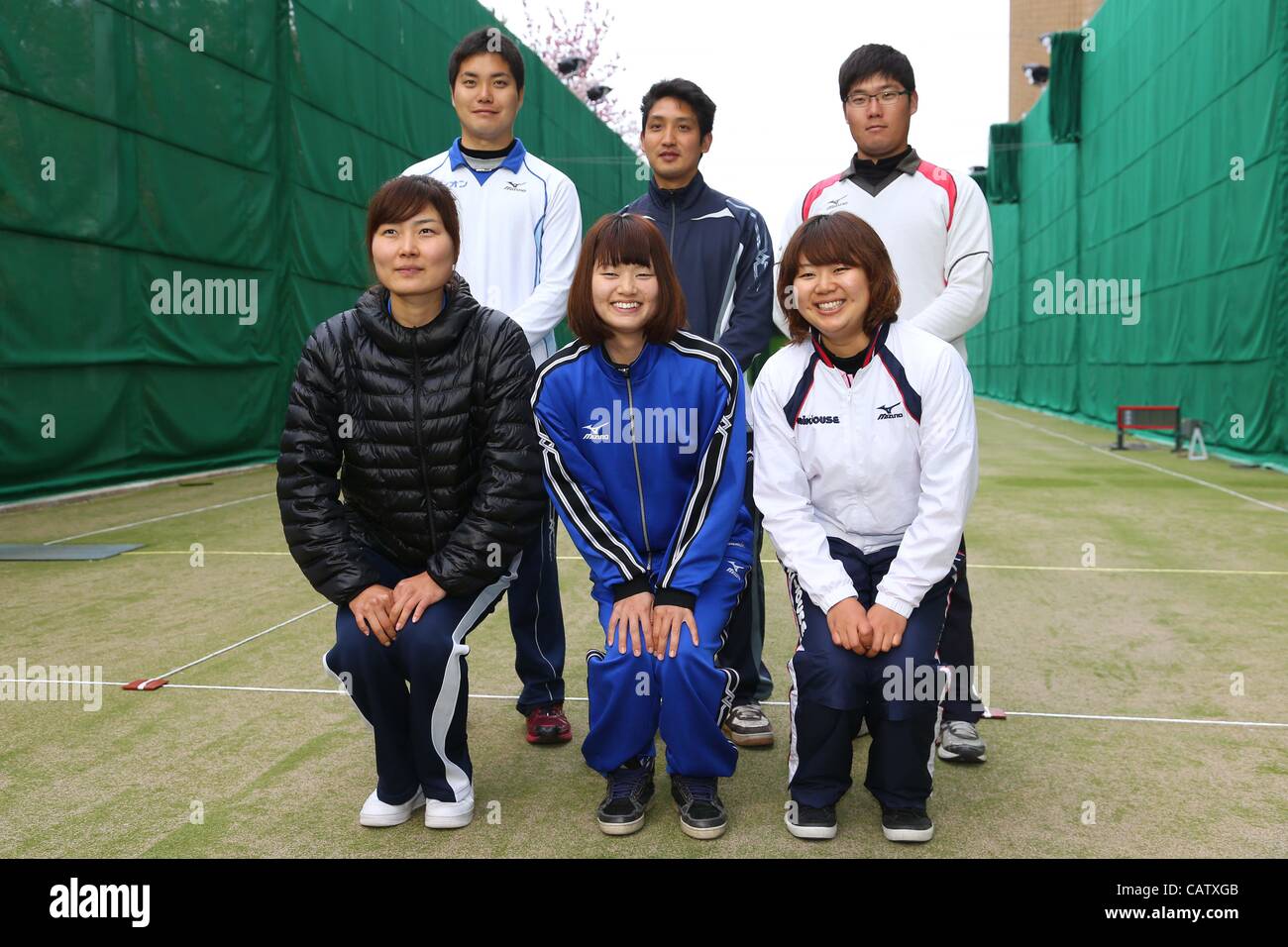(front row L to R) Ren Hayakawa, Kaori Kawanaka, Miki Kanie (JPN