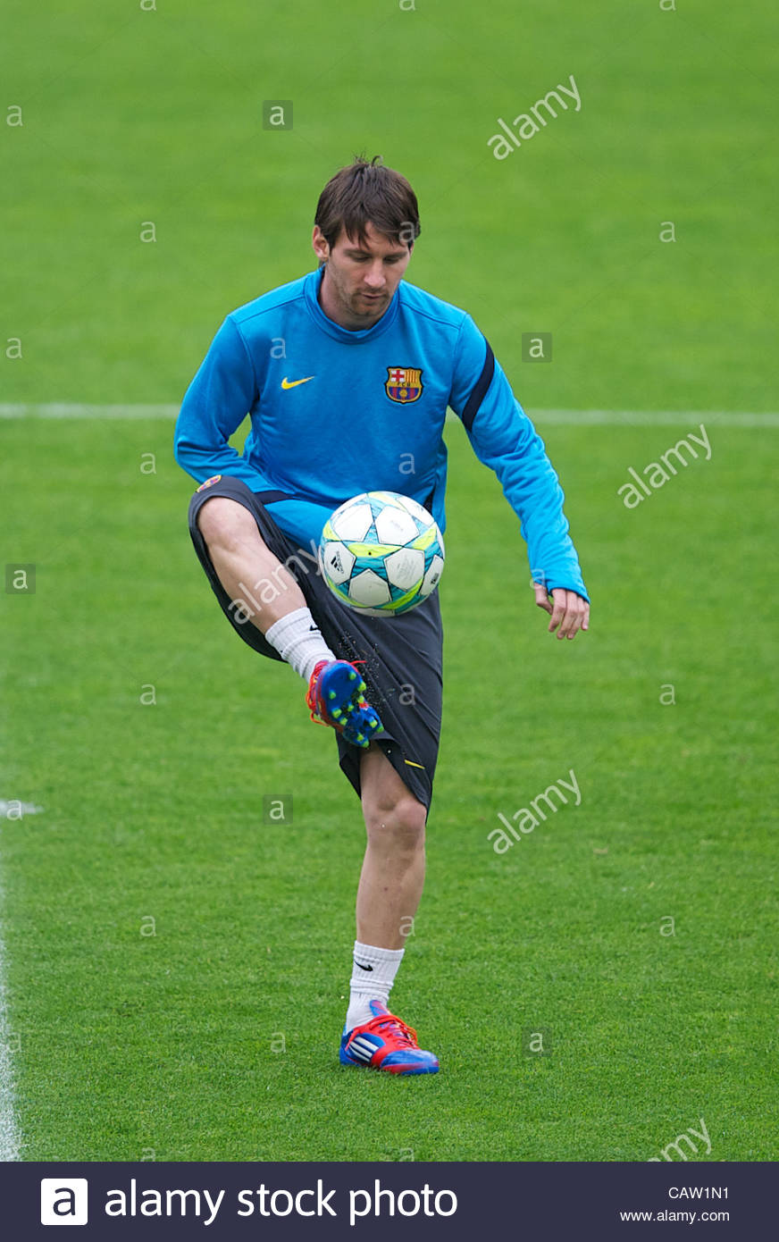 Barcelona Spain Monday April 23 2012 Fc Barcelona Lionel Messi Stock Photo Alamy