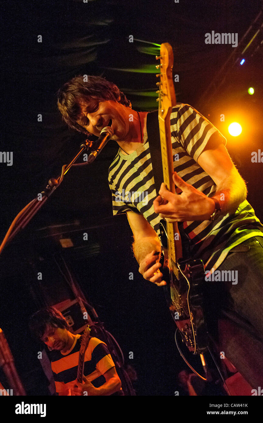Ex-Blur guitarist Graham Coxon plays Concorde2, Brighton on 23rd April 2012. Persons pictured: Graham Coxon. Picture by Julie Edwards/17�Թ����� Live News Stock Photo