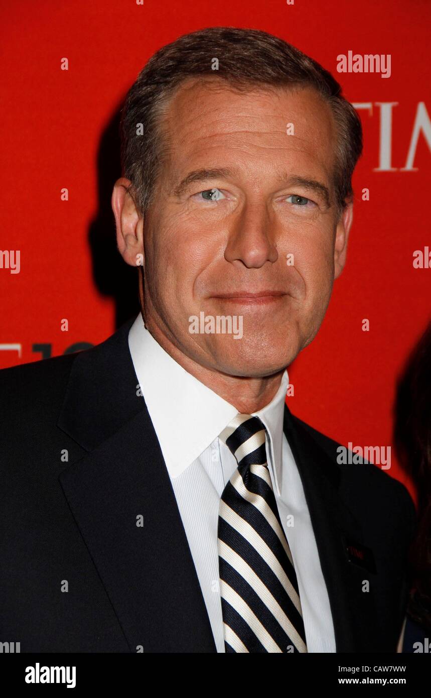 Brian Williams at arrivals for TIME 100 Gala, Frederick P. Rose Hall, Jazz at Lincoln Center, New York, NY April 24, 2012. Photo By: F. Burton Patrick/Everett Collection Stock Photo