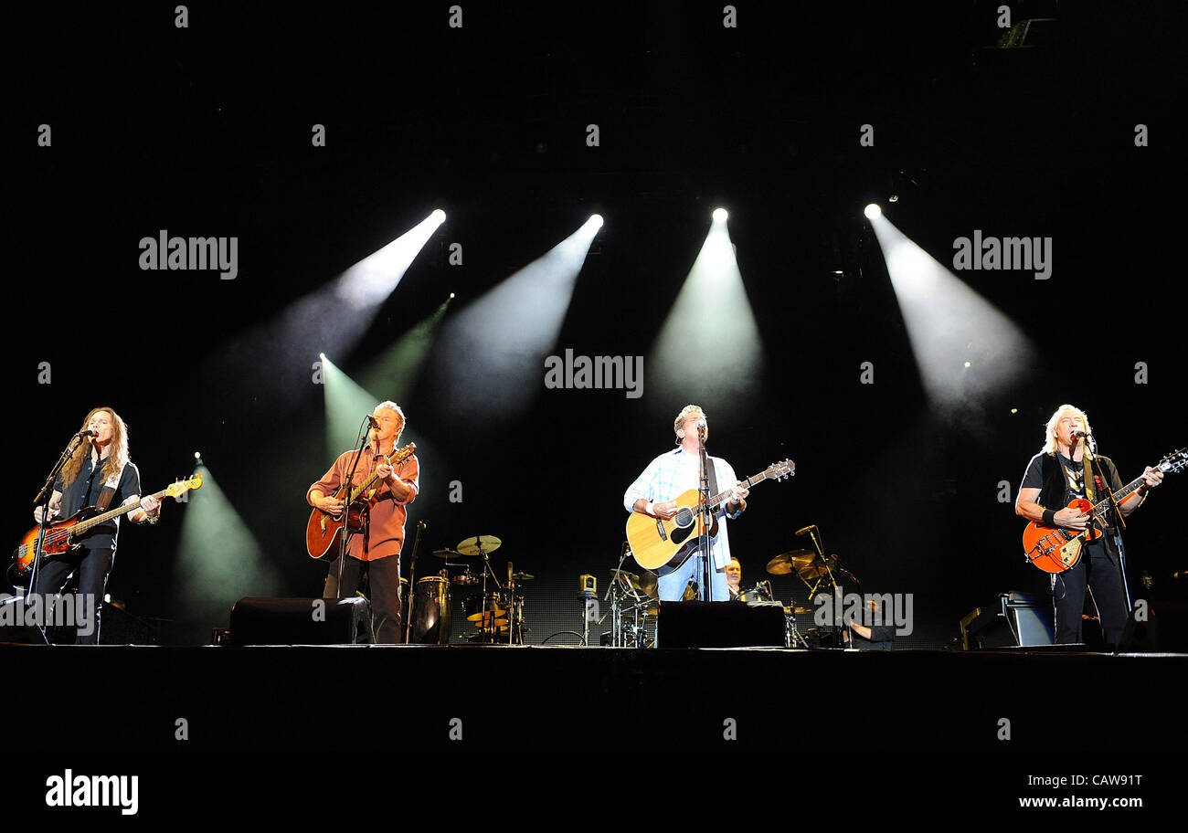 Oct 10, 2010 - Austin, Texas; USA - (L-R) Bass Guitarist TIMOTHY B. SCHMIT, DON HENLEY, GLENN FREY and JOE WALSH of the band The Eagles performs live as part of the 2010 Austin City Limits Music Festival that took place at Zilker Park located in downtown Austin.  Copyright 2010 Jason Moore. (Credit  Stock Photo