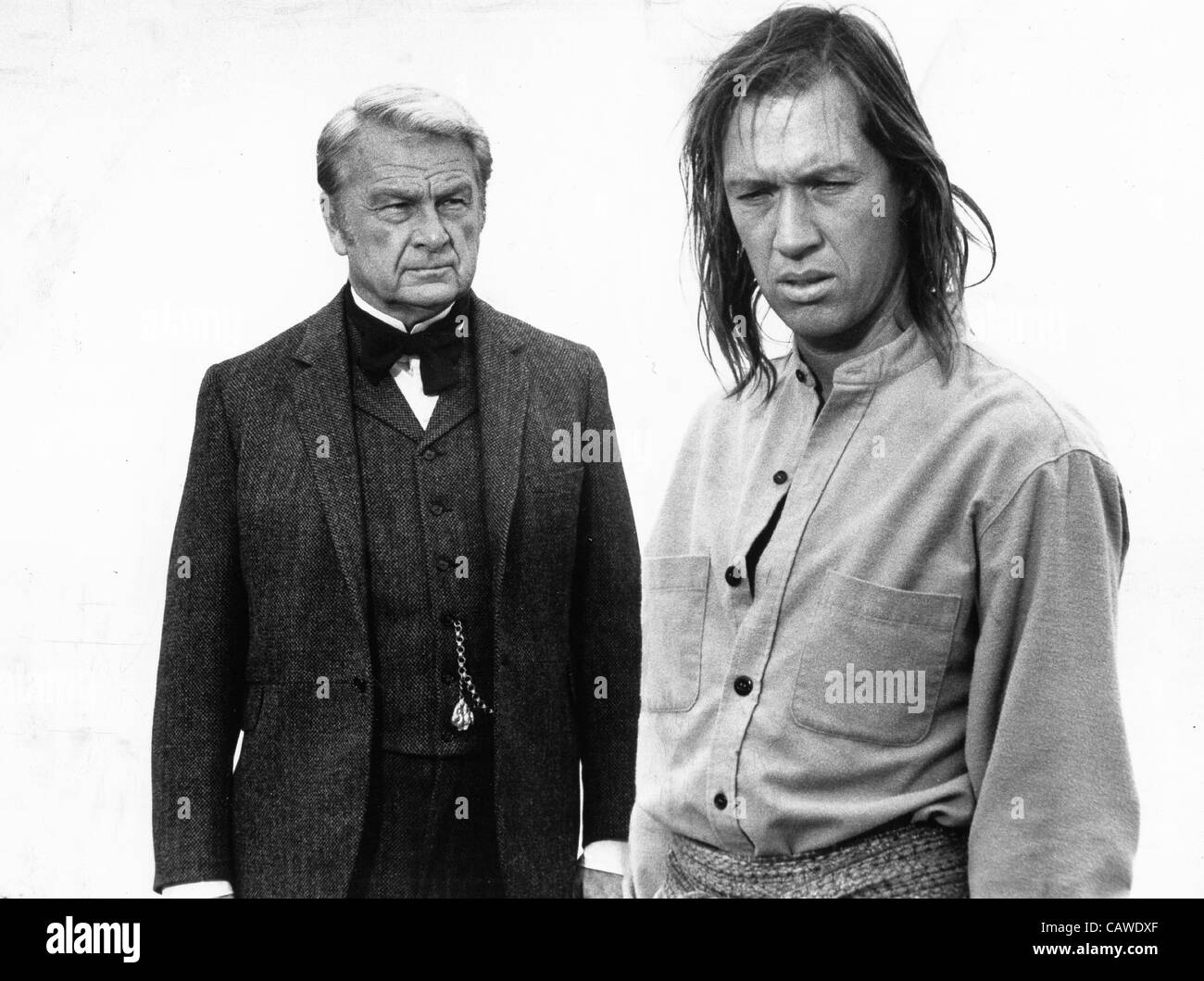 EDDIE ALBERT with David Carradine.Kung Fu - Blood of the Dragon 1974.SUPPLIED BY   Photos inc.(Credit Image: Â© Supplied By Globe Photos Inc/Globe Photos/ZUMAPRESS.com) Stock Photo