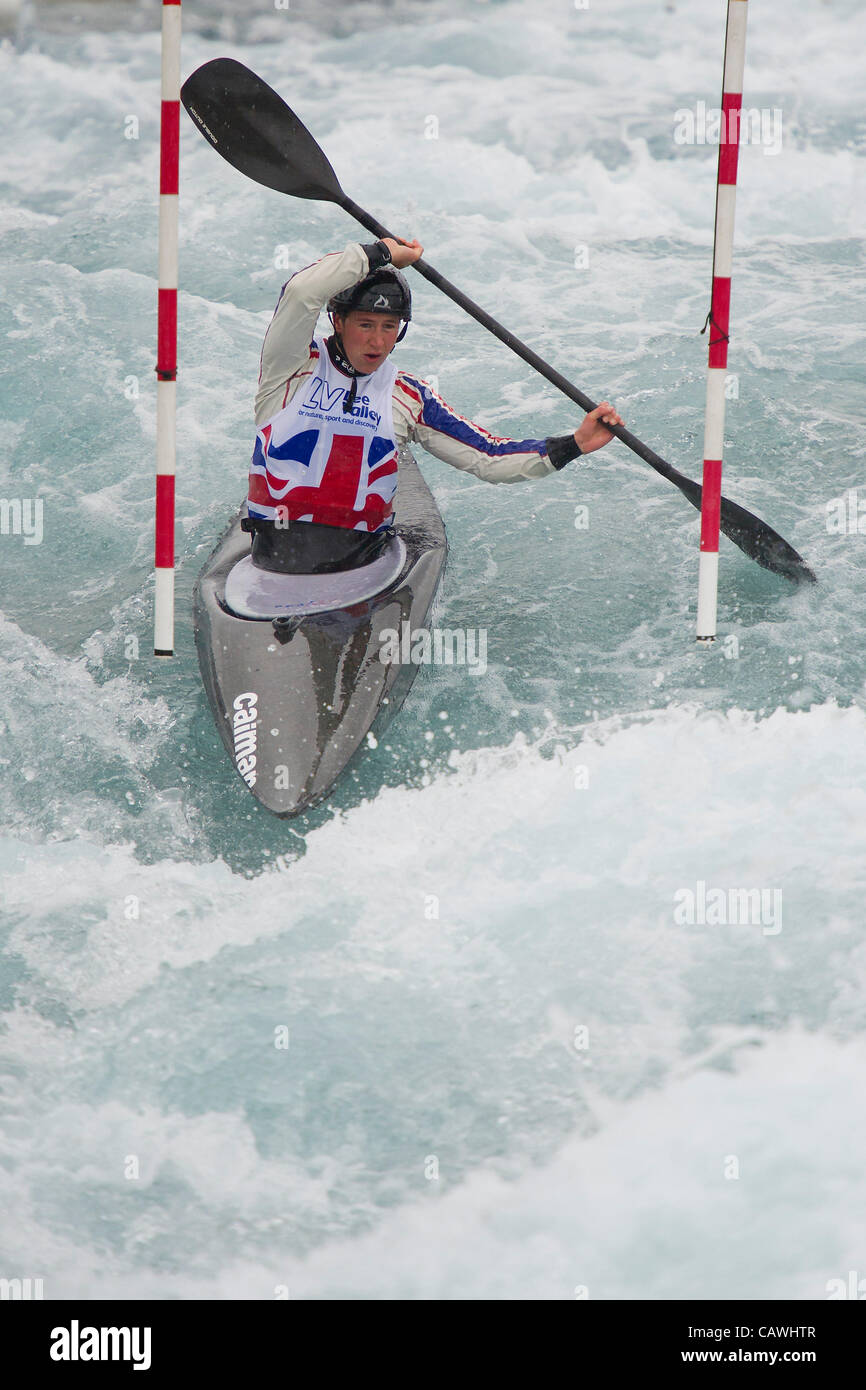 Lizzie Neave. The British Olympic Association (BOA) announce the first group of athletes nominated by British Canoeing for selection to Team GB from the sport of canoe slalom for the London 2012 Olympic Games  Lee Valley White Water Centre Station Road, Waltham Cross' UK.  Guy Bell, 07771 786236, gu Stock Photo