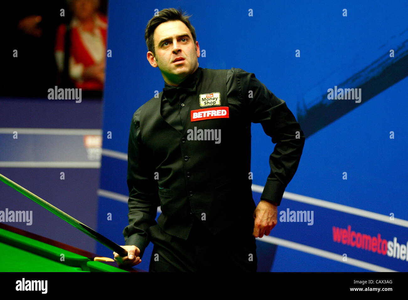 30.04.2012 - Ronnie O'Sullivan in action against Mark Williams at the ...