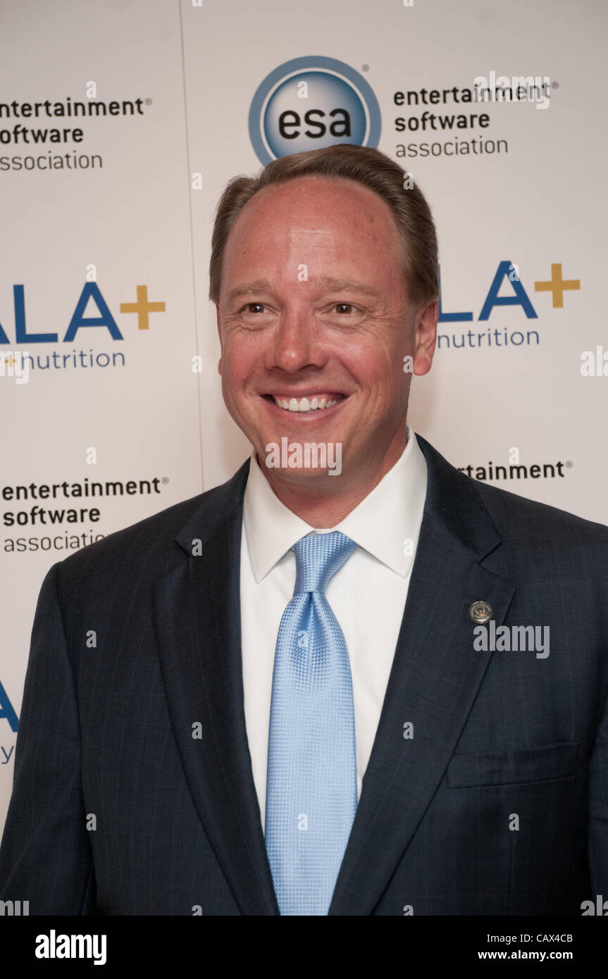 Michael Gallagher attends the Entertainment Software Association and President’s Council on Fitness, Sports & Nutrition’s  reception to promote active video games as part of a healthy lifestyle at the Smithsonian American Art Museum in Washington D.C. on Monday April 30, 2012. Stock Photo