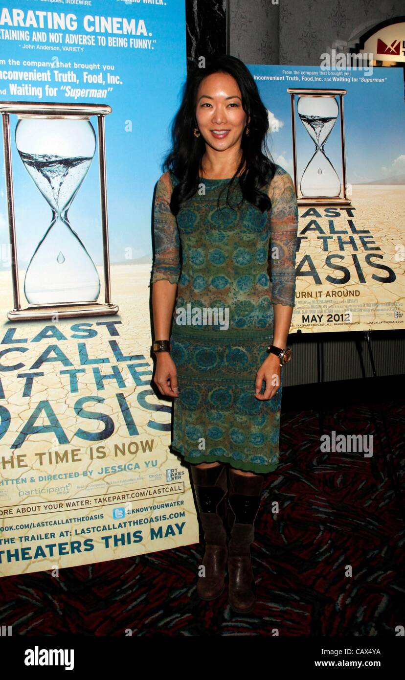 Jessica YU at arrivals for LAST CALL AT THE OASIS Premiere, , New York, NY April 30, 2012. Photo By: F. Burton Patrick/Everett Collection Stock Photo