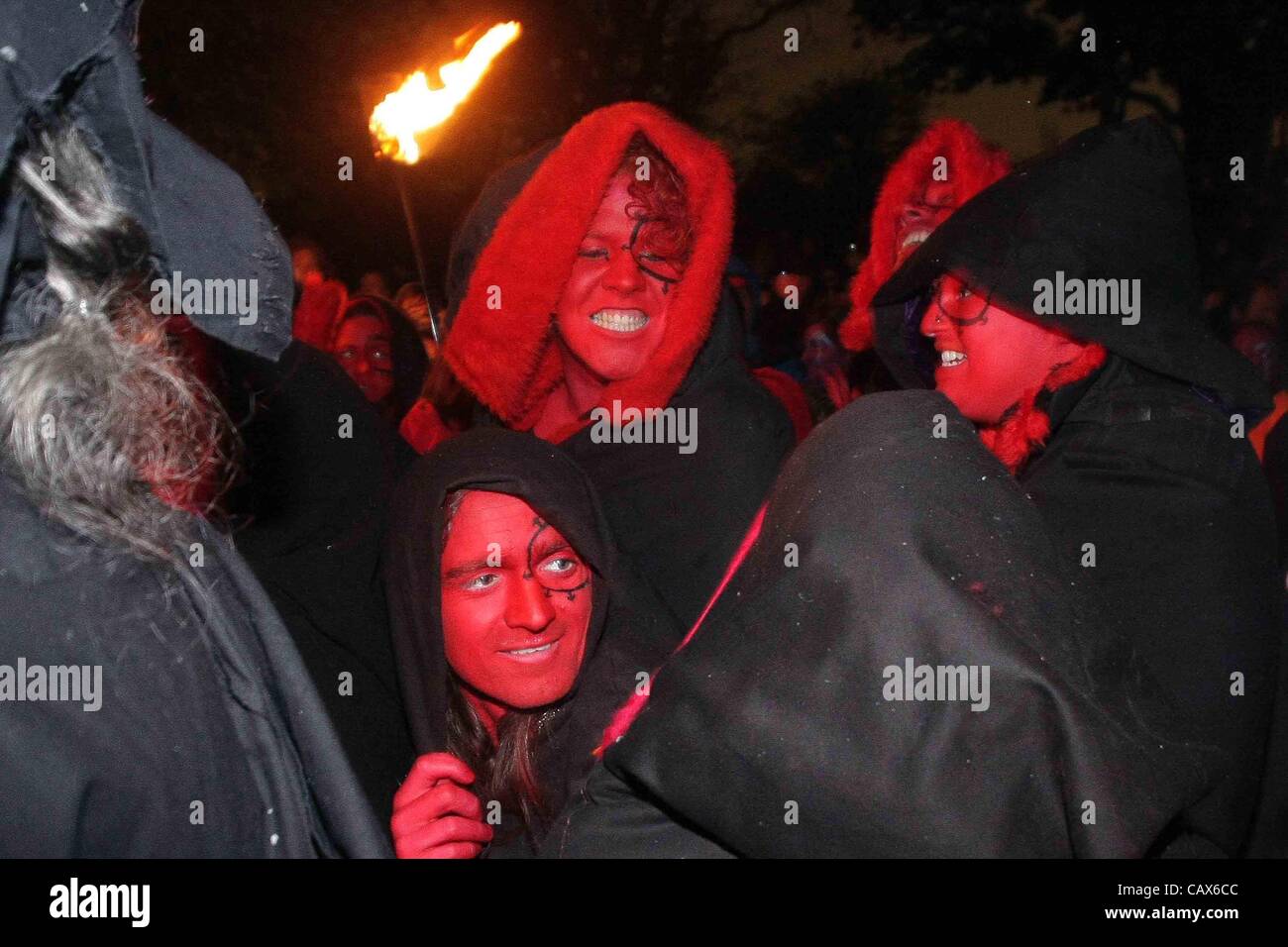 The Beltane Fire Festival Edinburgh Scotland U.K. 30/04/12. Ancient ...