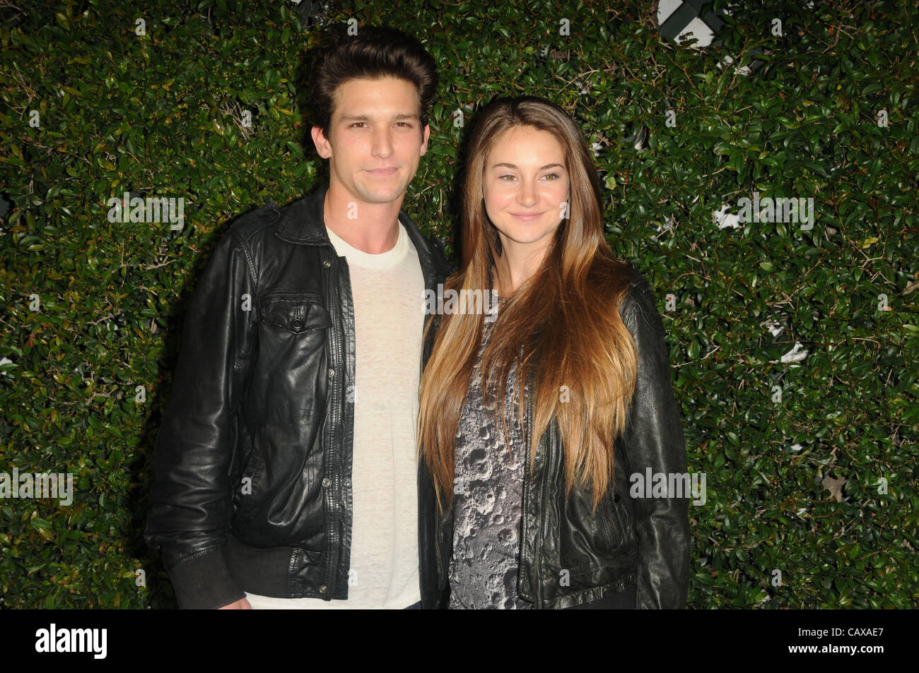 May 1, 2012 - Los Angeles, California, U.S. - Daren Kagasoff, Shailene Woodley Attending the ABC Family stars at the West Coast Upfronts held at the Sayers Club in Hollywood, California on May 1, 2012. 2012(Credit Image: Â© D. Long/Globe Photos/ZUMAPRESS.com) Stock Photo