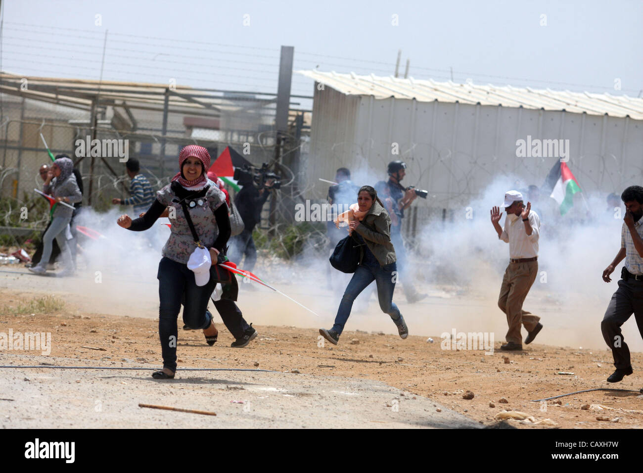 Ramallah, West Bank, Palestinian Territory - Tear Gas Fired By Israeli ...