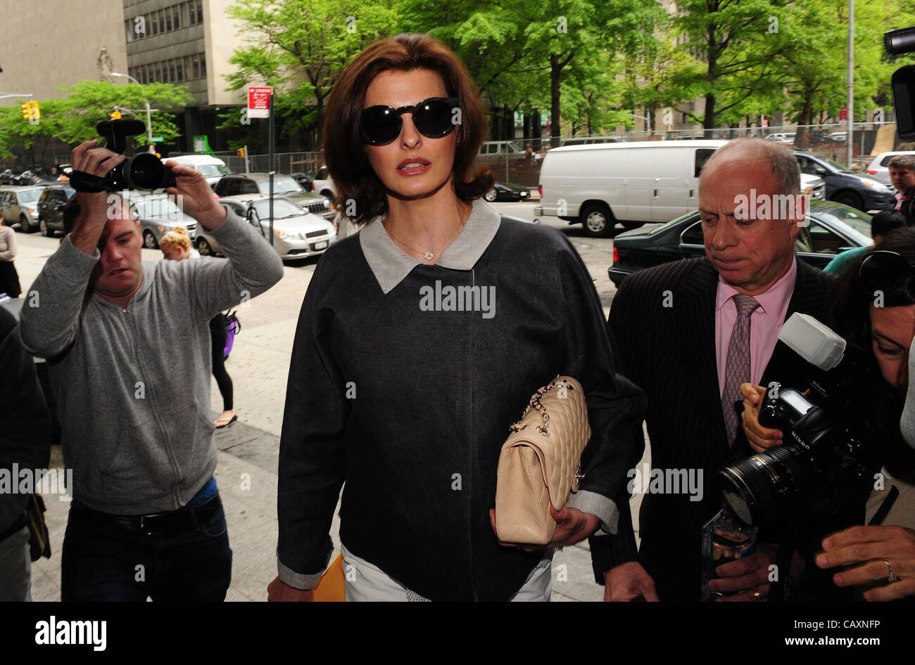 May 4, 2012 Manhattan, New York, U.S. LINDA EVANGELISTA arrives to