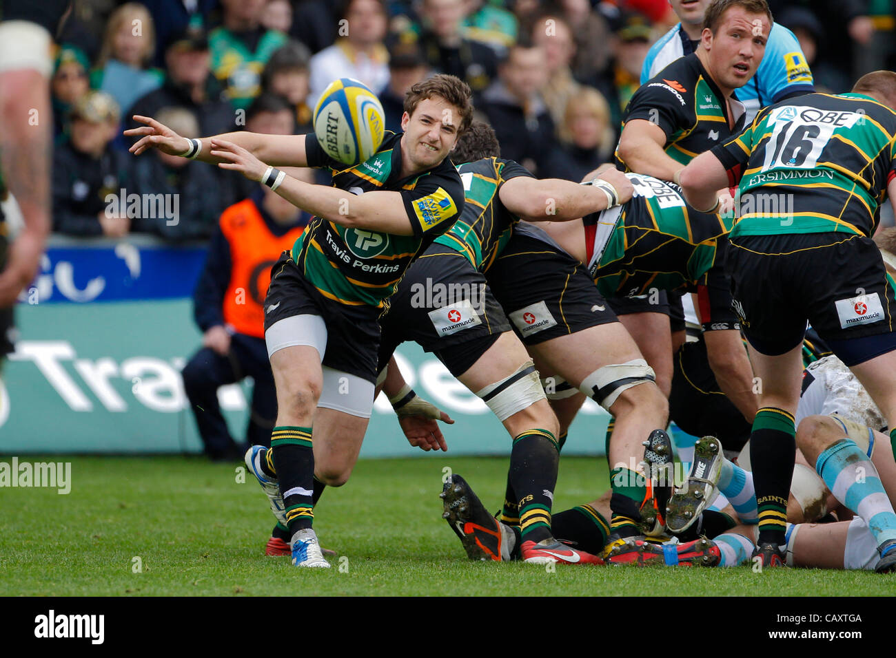 05.05.2012 Northampton, England. Rugby Union. Northampton Saints v