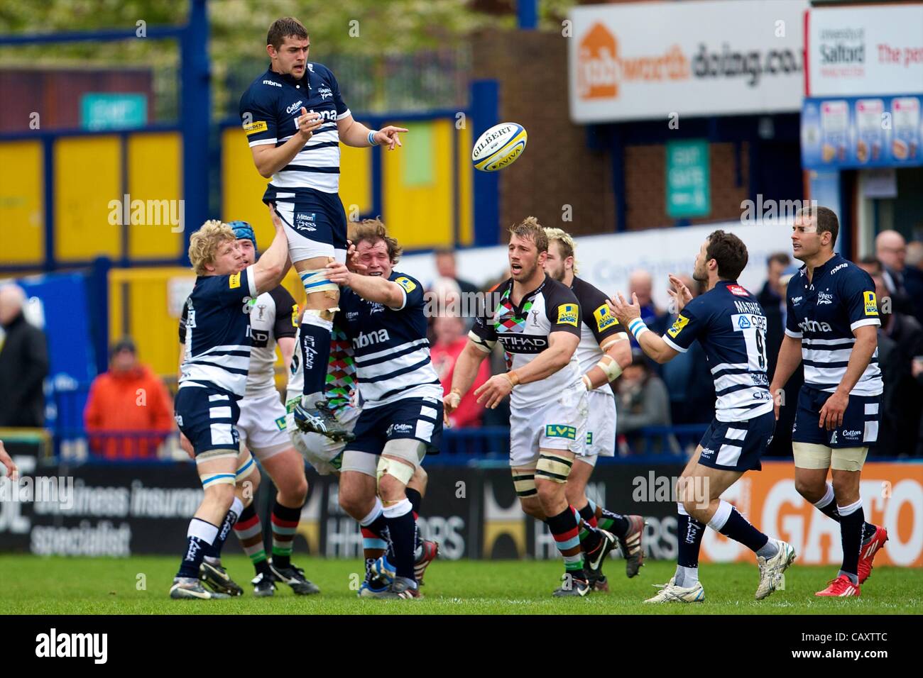 05.05.2012 Stockport, England. Sale Sharks's South African scrumhalf
