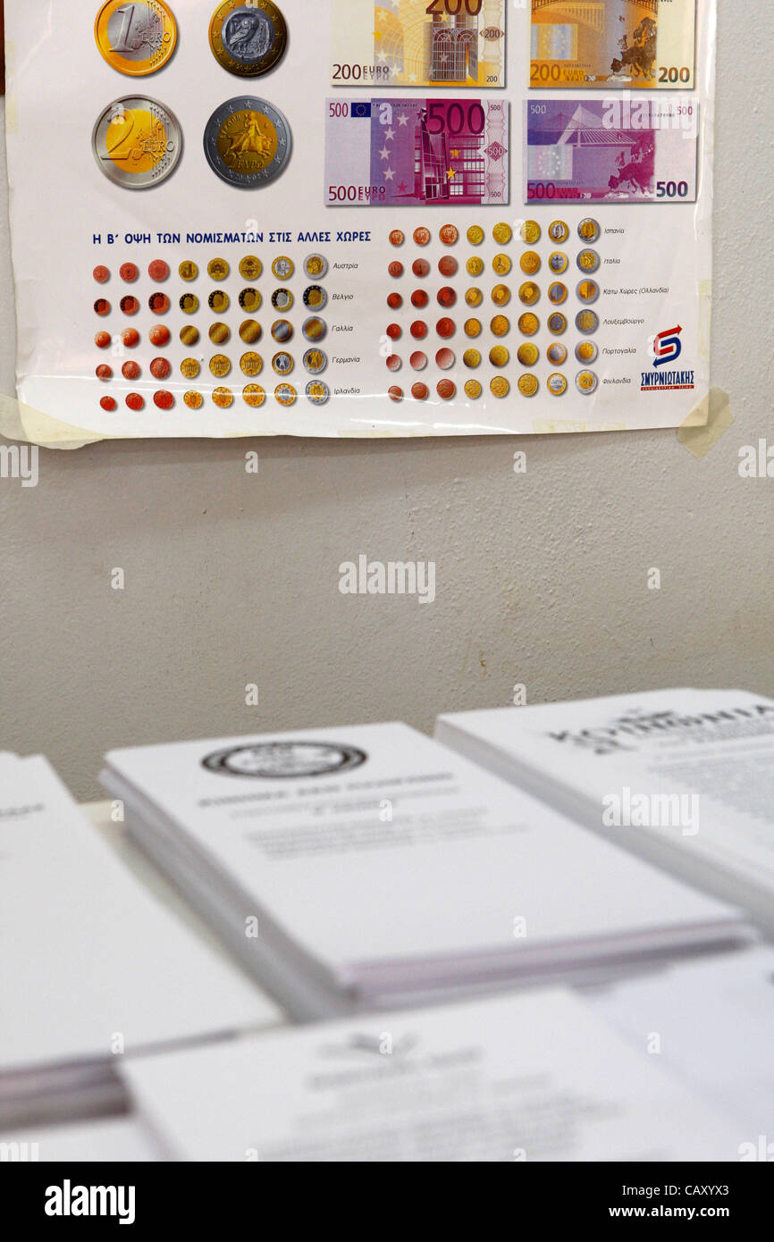 May 6, 2012 - Athens, Greece - Greek voters head to the polls on Sunday ...