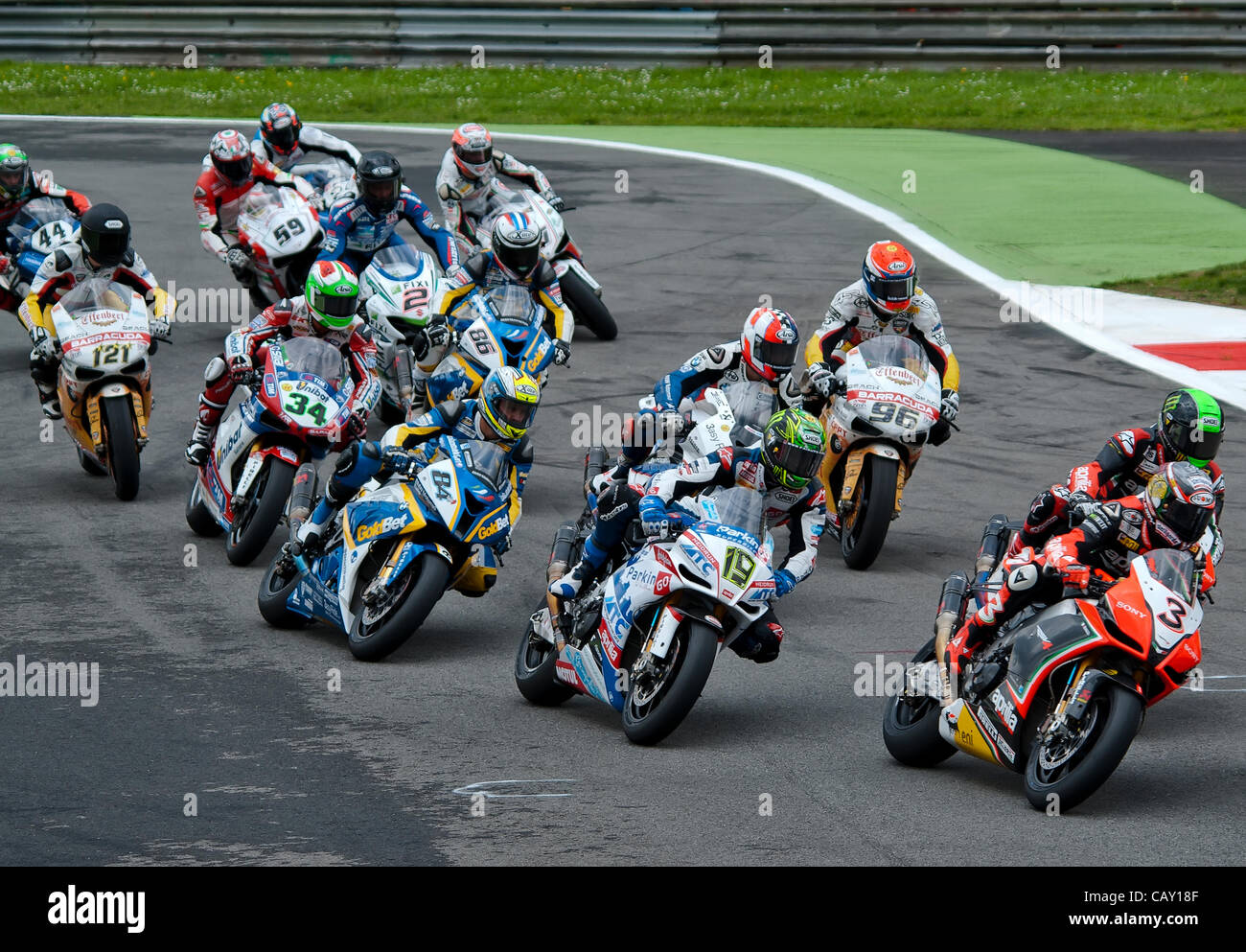 Superbike - Monza  Start Race 1 Stock Photo