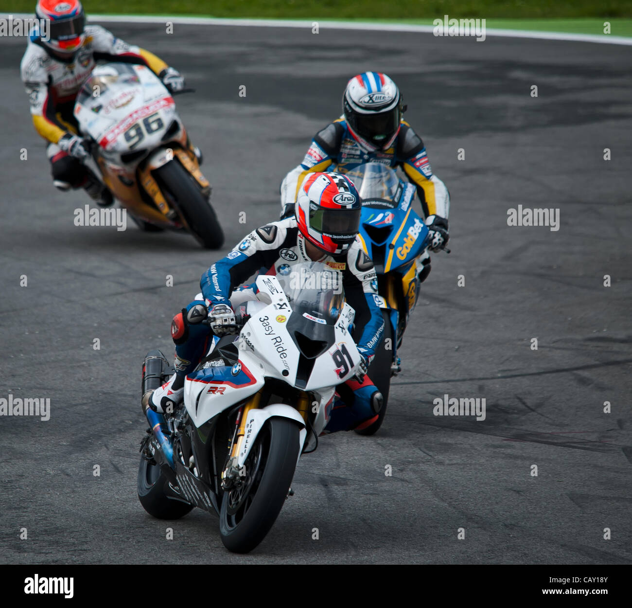 Superbike Monza  91 Leon Haslam GBR BMW S1000 RR BMW Motorrad Motorsport Stock Photo