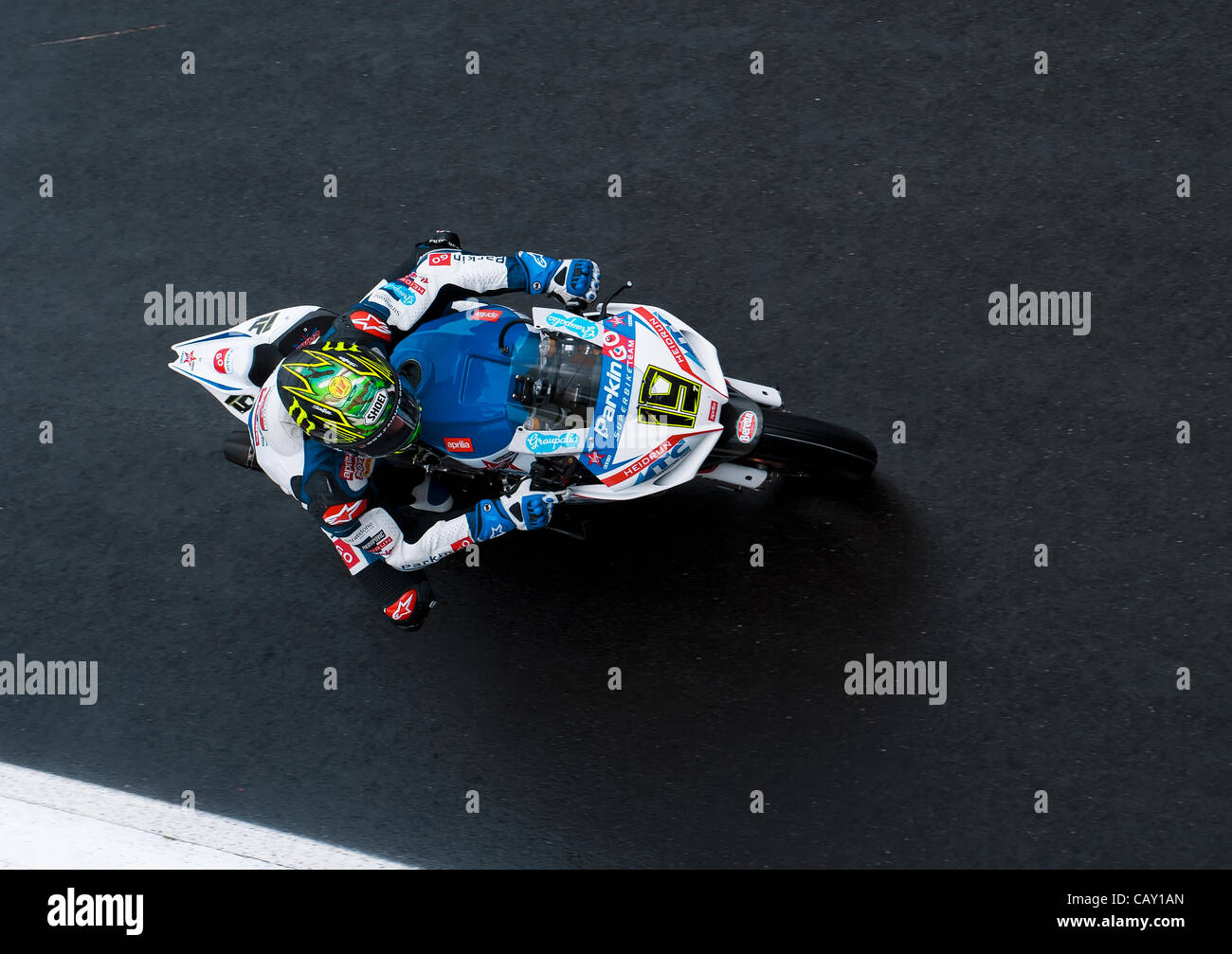 Superbike Monza  19 Chaz Davies GBR Aprilia RSV4 Factory ParkinGO MTC Racing Stock Photo