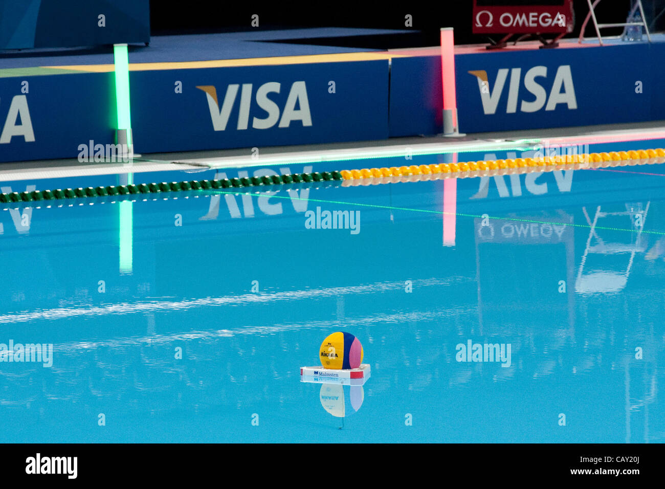 Olympics London Prepares Series Water Polo Competition 6 May 2012 Stock Photo Alamy