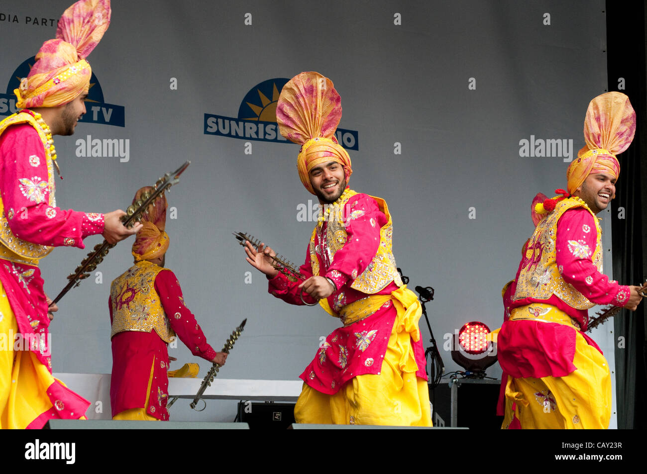 Dancers, Vaisakhi Festival, Sikh New Year, Trafalgar Square, London, UK