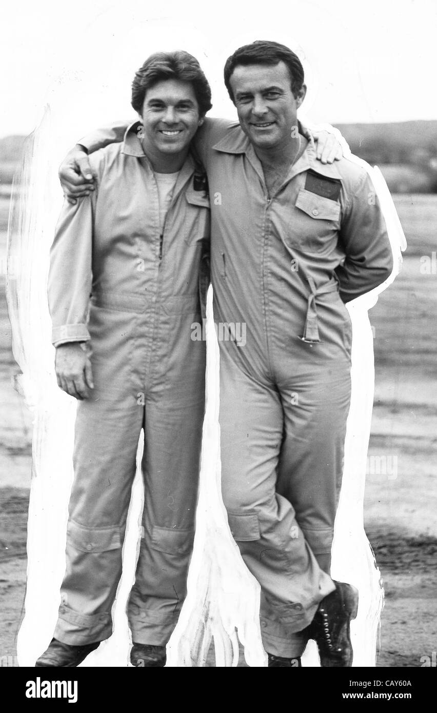 ROBERT CONRAD with Larry Manetti.Supplied by   Photos inc.(Credit Image: Â© Supplied By Globe Photos Inc/Globe Photos/ZUMAPRESS.com) Stock Photo