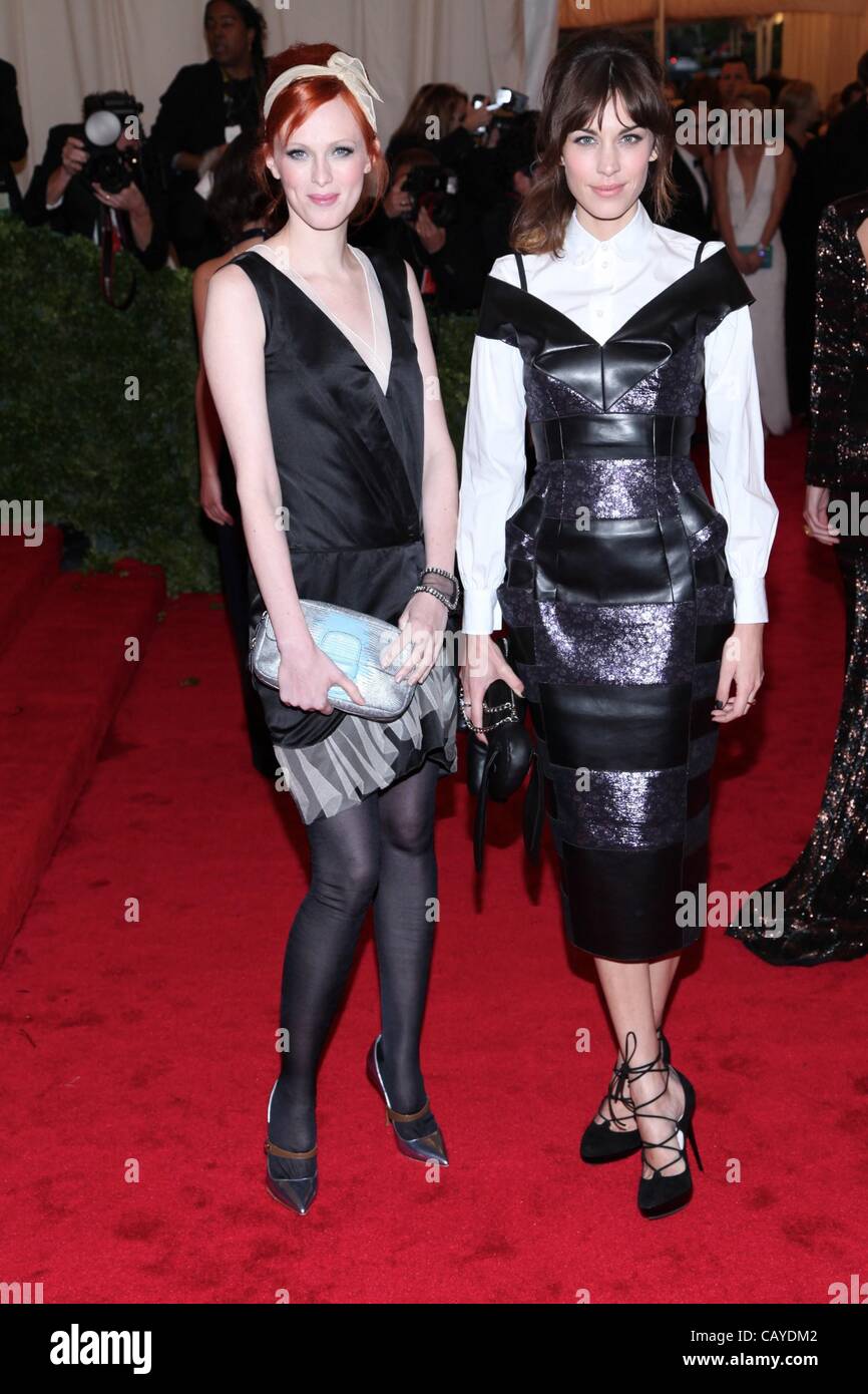 Karen Elson, Alexa Chung at arrivals for Schiaparelli and Prada: Impossible Conversations - Metropolitan Museum of Art's 2012 Costume Institute Gala Benefit - Schiaparelli and Prada: Impossible Conversations - Part 8, Metropolitan Museum of Art, New York, NY May 7, 2012. Photo By: Andres Otero/Evere Stock Photo