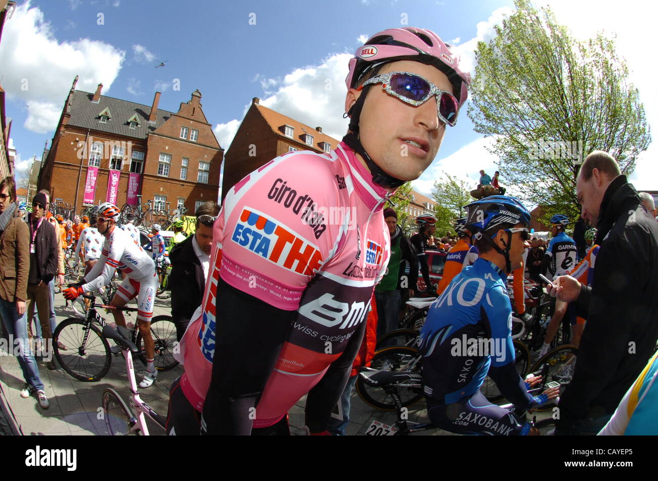 08.05.2012. Horsens, Denmark.   Giro d'Italia, stage 3   Horsens - Horsens, Bmc Racing 2012, Phinney Taylor, Horsens Stock Photo