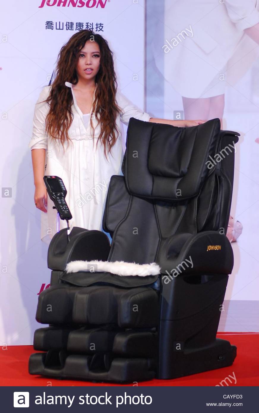 A Mei Chang Endorses For Massage Chair In Taipei Taiwan China On