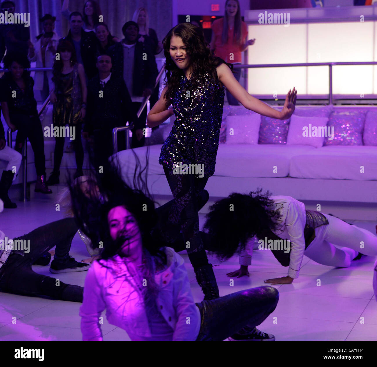 Actress Singer Zendaya of Disneys "Shake it Up" on her Video Shoot in