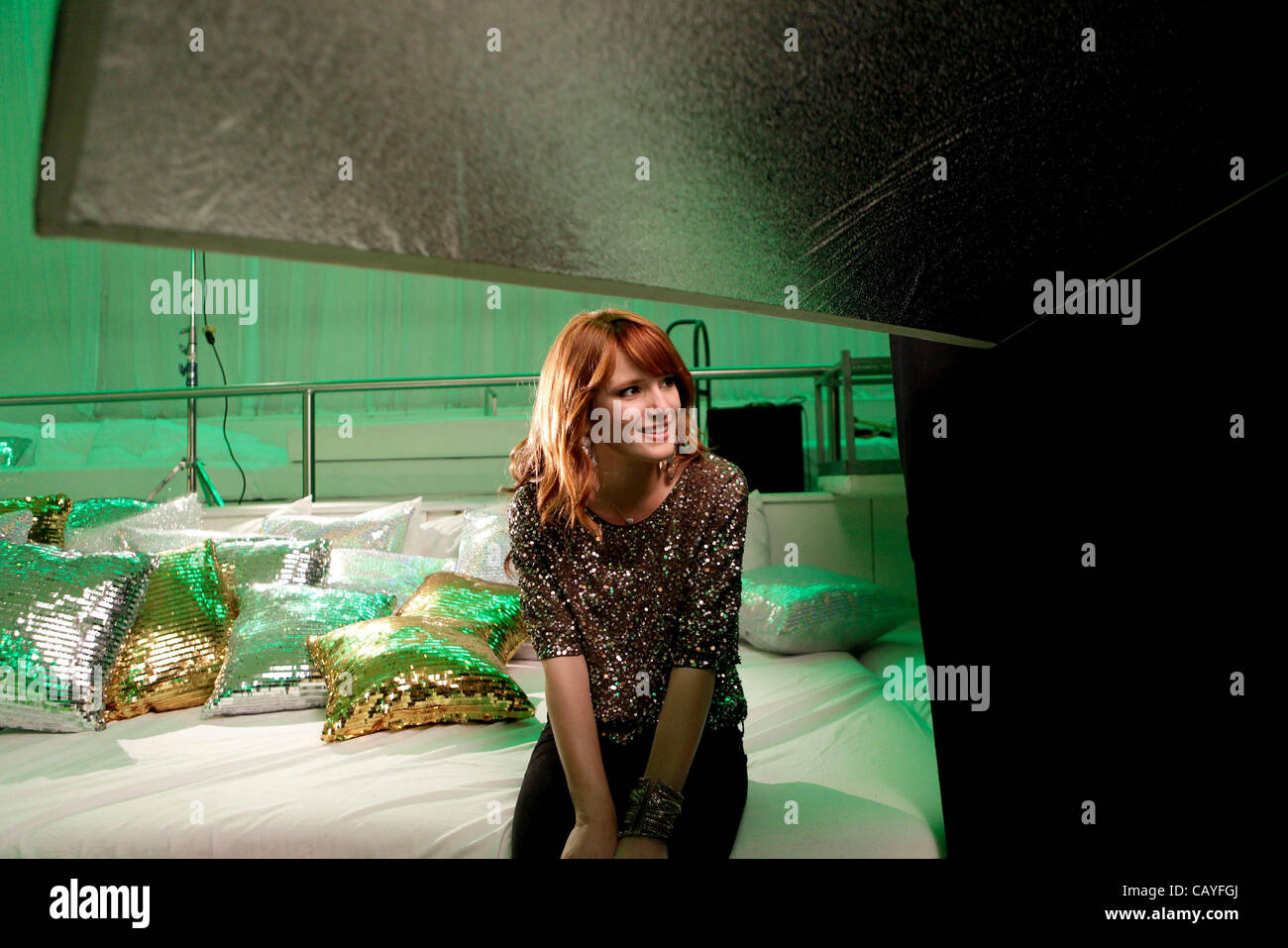 Actress Singer Bella Thorne Of Disneys Shake It Up On Her Video Shoot