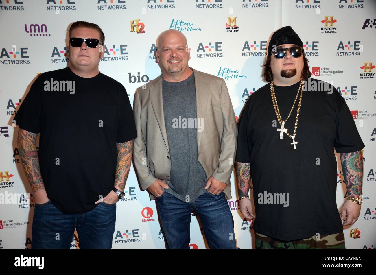 Pawn Stars, Corey Harrison, Rick Harrison, Austin Chumlee Russell at a  public appearance for A+E Television Networks Upfront Presentation, Lincoln  Center, New York, NY May 9, 2012. Photo By: Derek Storm/Everett Collection