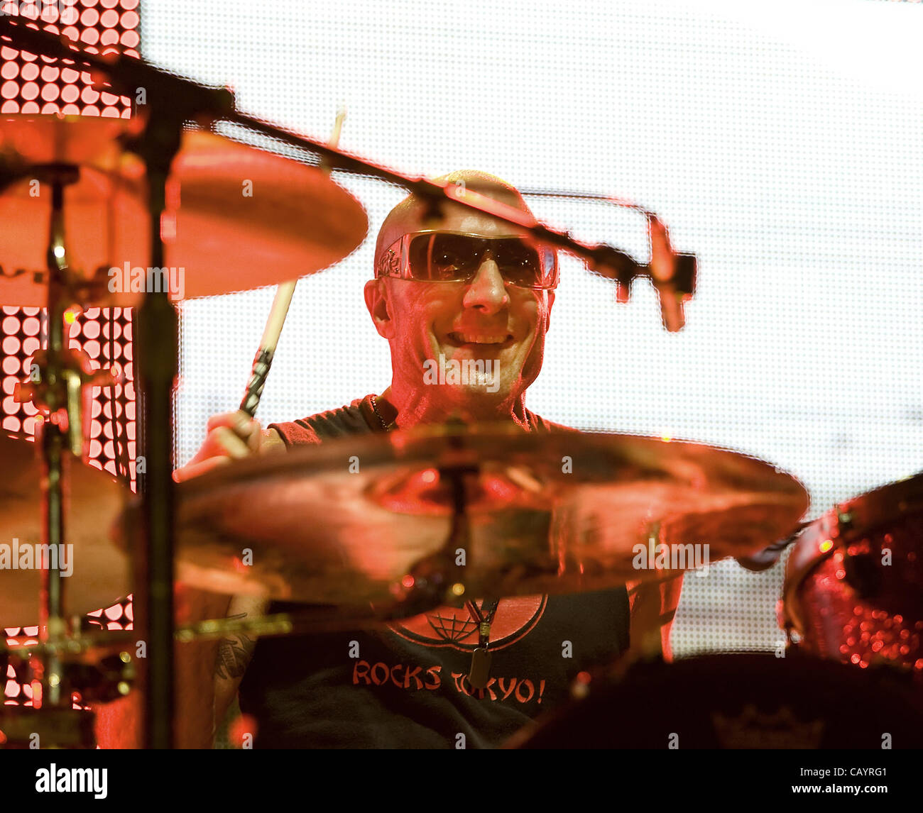May 9, 2012 Denver, CO, USA Chickenfoot drummer KENNY ARONOFF