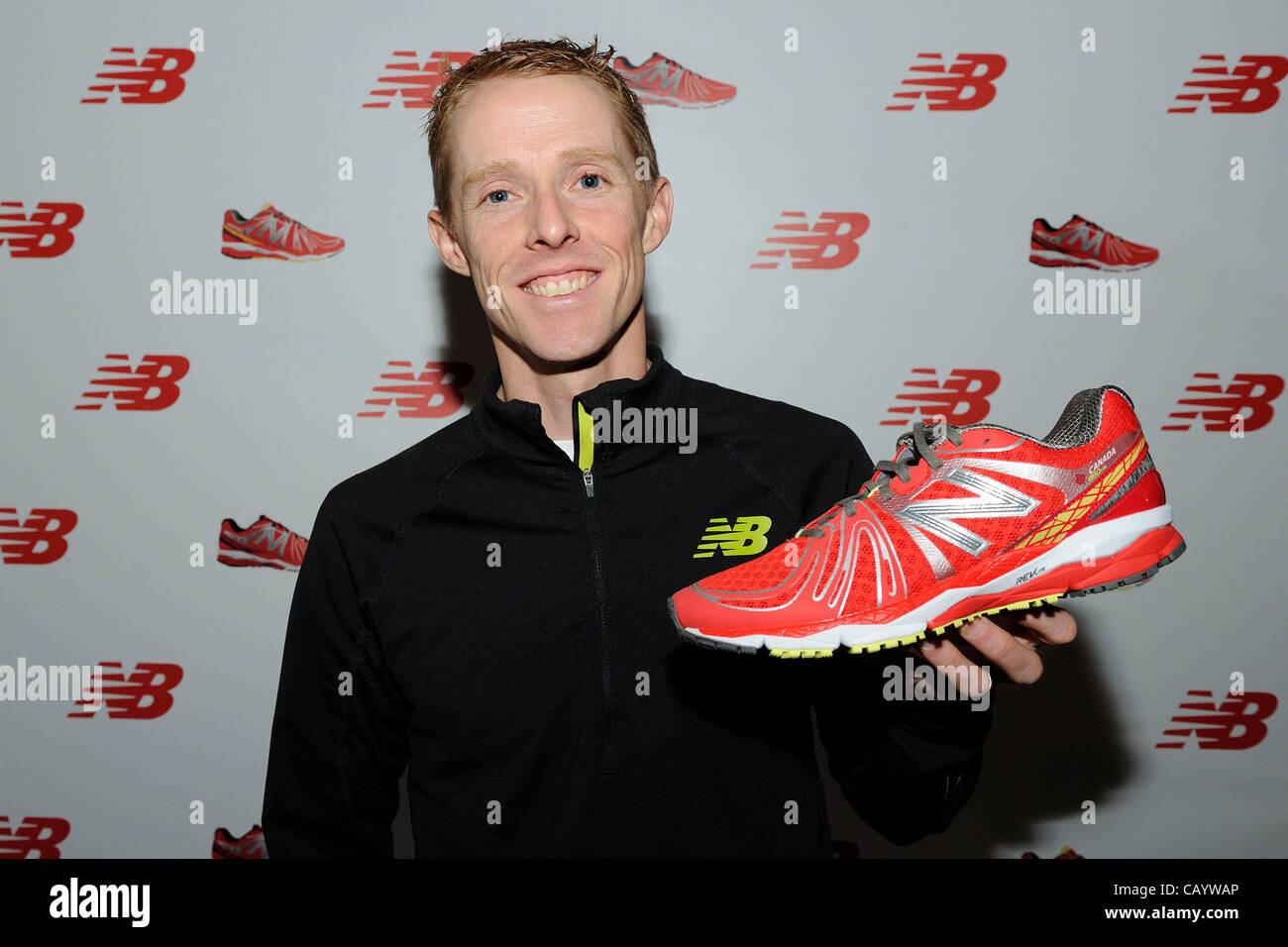 May 10, 2012 - Toronto, Canada - New Balance Canada hosts a preview of New  Balance 890 Canada Limited Edition shoe in celebration of Canadian Olympic  Marathoners Eric Gillis and Reid Coolsaet