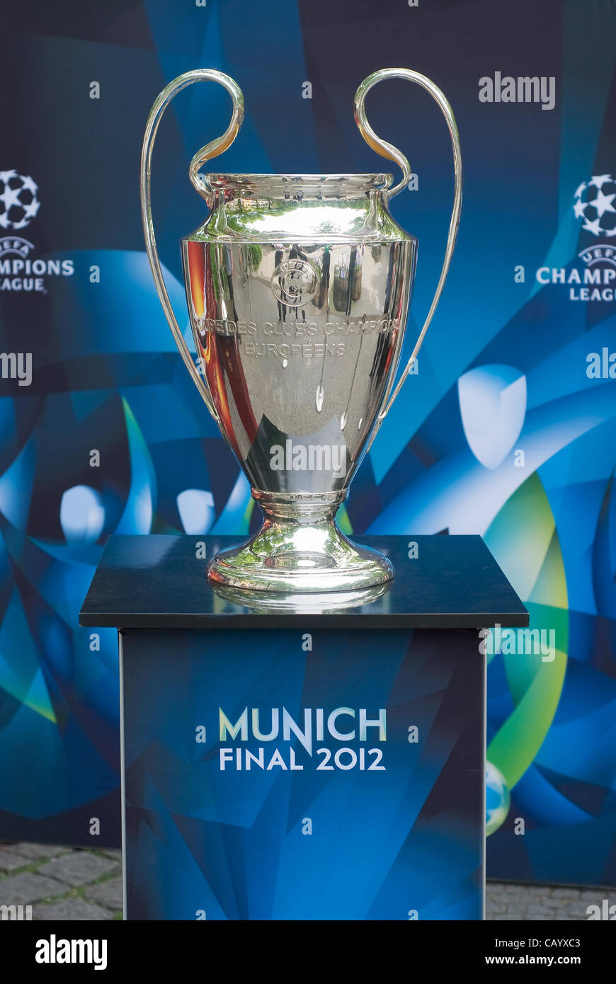 Uefa champions league trophy hi-res stock photography and images - Alamy