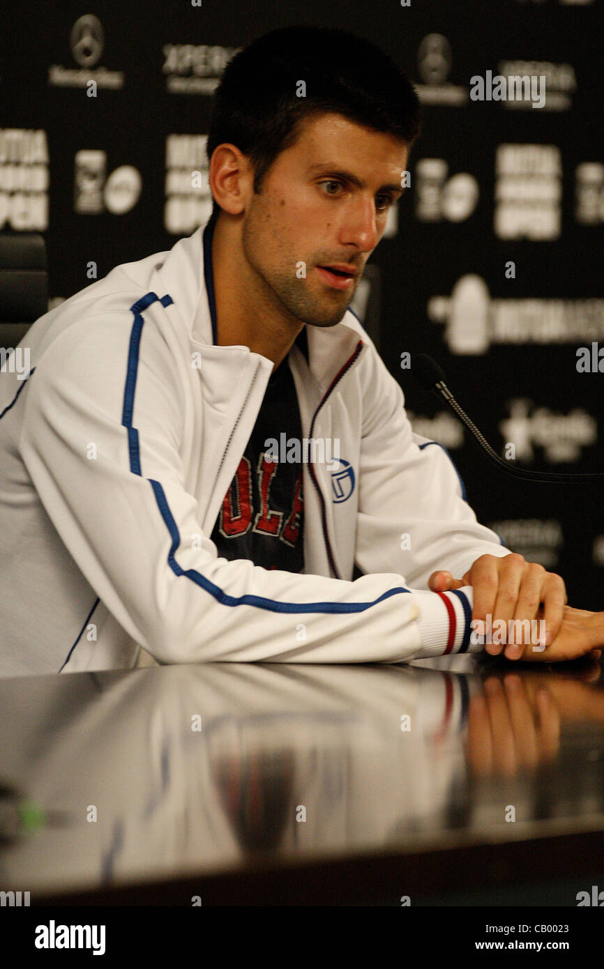 Novak Djokovic threaten to withdraw from next year's Madrid Open Stock Photo