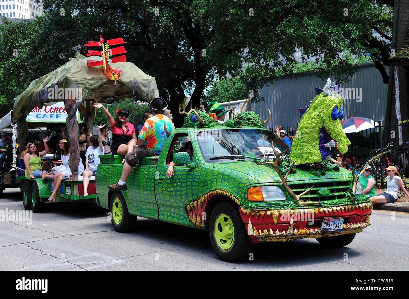 Annual Art Car Parade held in downtown Houston, Texas, USA, on May 12
