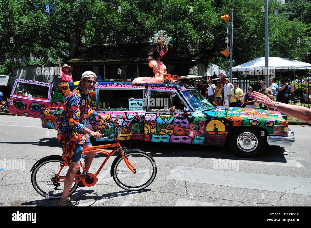 Annual Art Car Parade held in downtown Houston, Texas, USA, on May 12