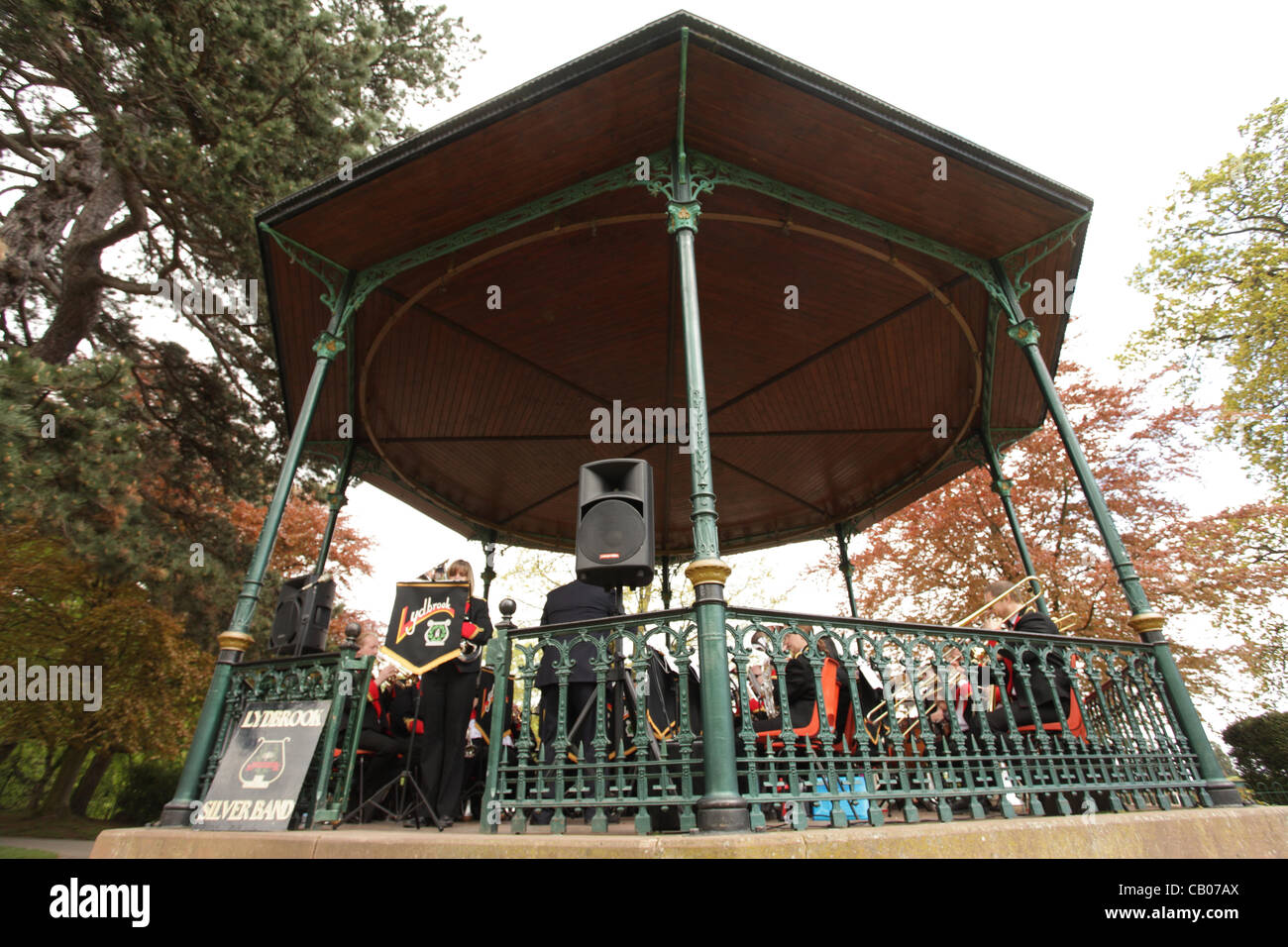 Brass band plays in Malvern park as part of the Band in the Park events