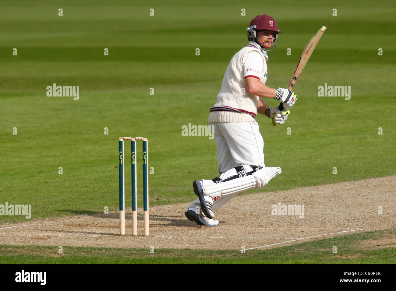 16.05.12 The Kia Oval,London, ENGLAND: James Hildreth of Somerset County Cricket during the LV County Championship - Division One fixture between Surrey and Somerset Stock Photo