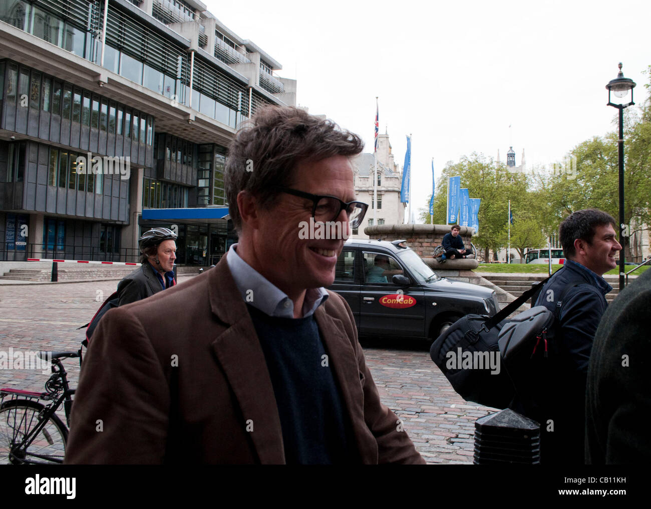 London, UK. 17/05/12. Actor Hugh Grant attends Hacked Off, the Coordinating Committee for Media Reform at the Central Methodist Church, London. Stock Photo
