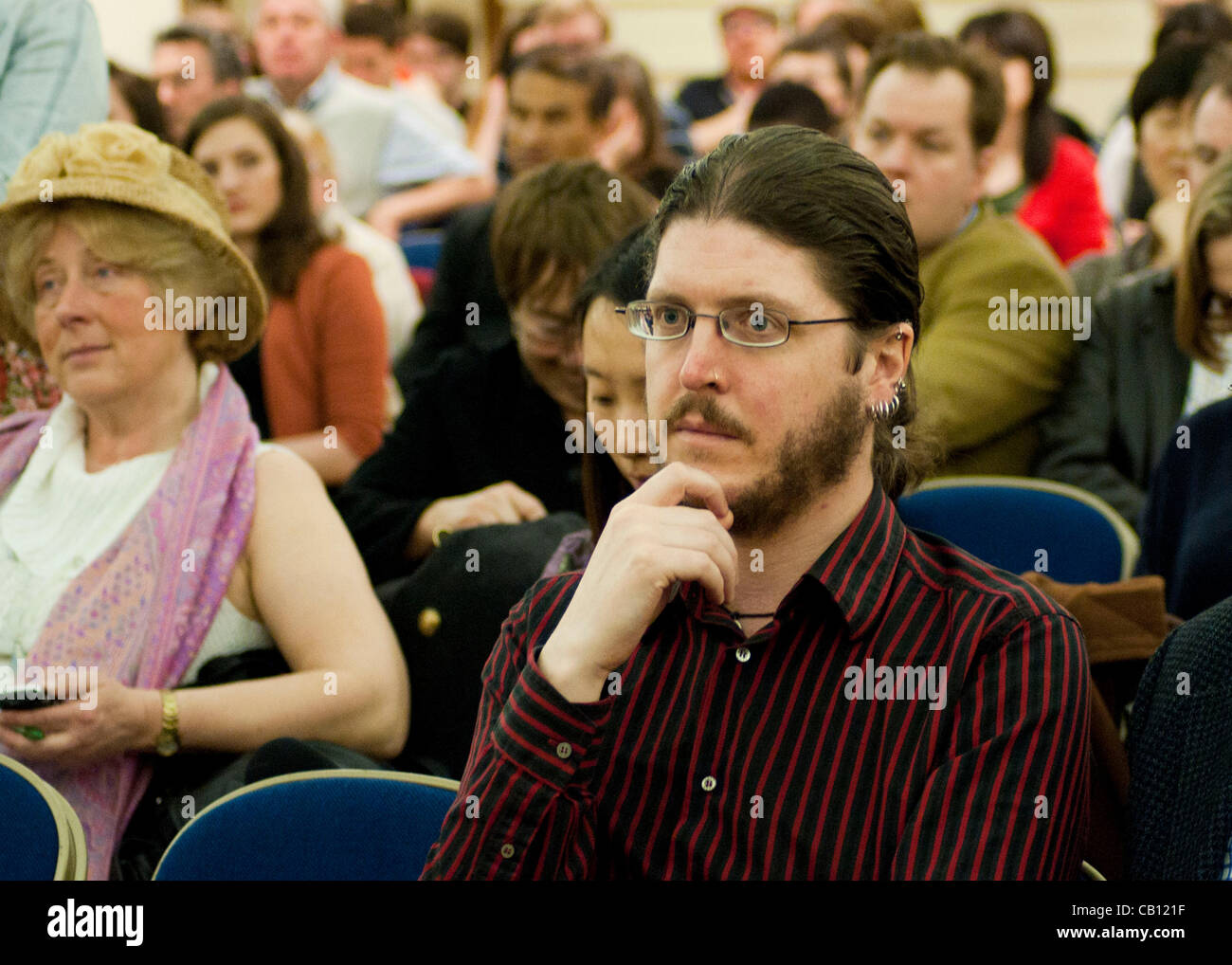 London, UK. 17/05/12. President of the NUJ,  Donnacha Delong attends Hacked Off, the Coordinating Committee for Media Reform at the Central Methodist Church. Stock Photo
