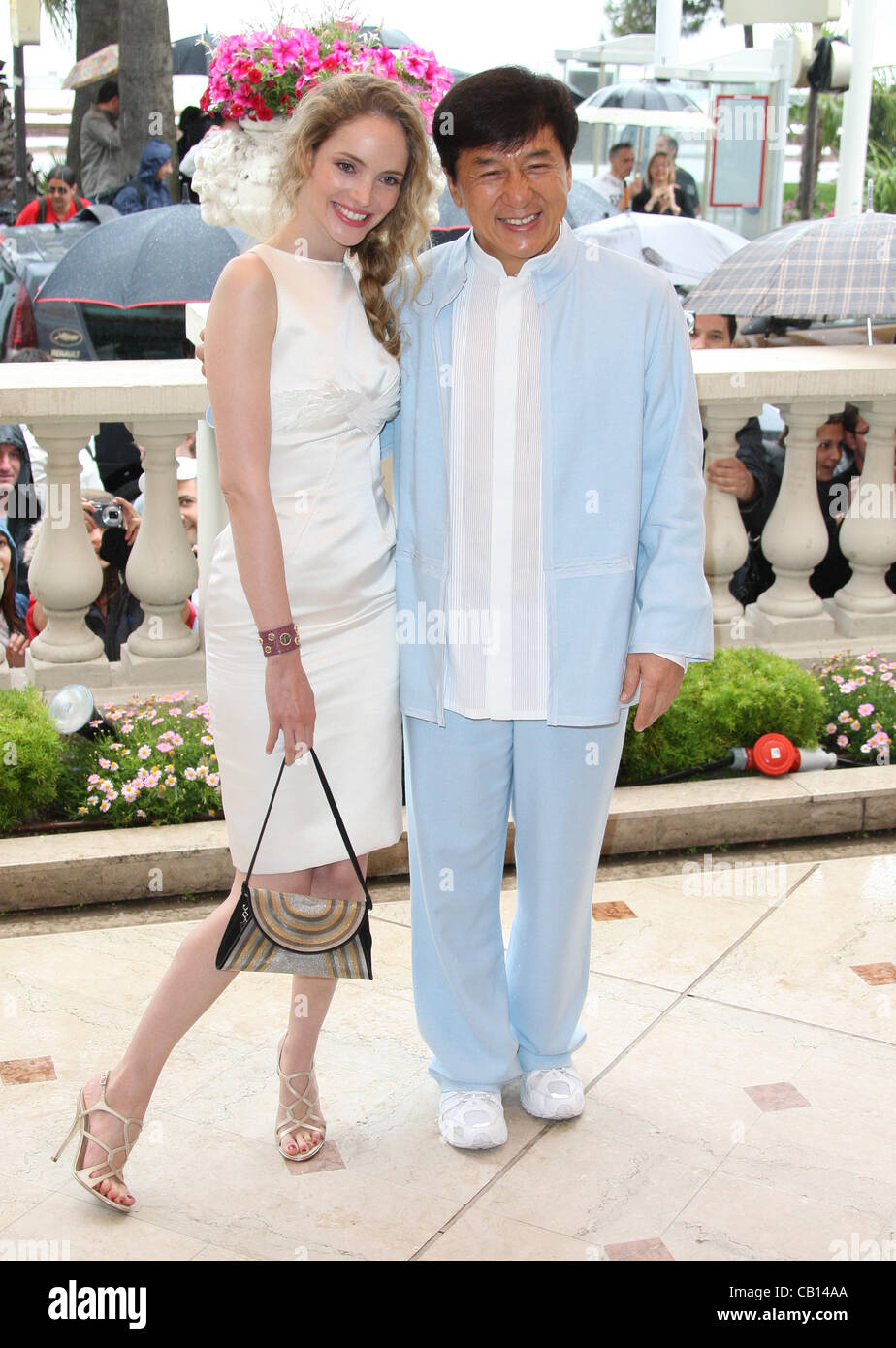 Laura Weissbecker Jackie Chan Chinese Zodiac Photocall Cannes