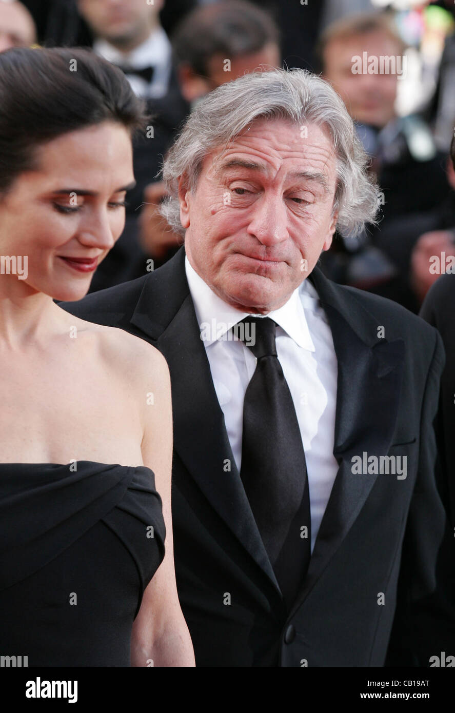 Cannes, France,18/05/2012: Jennifer Connely & Robert De Niro attends Madagascar 3: Europe's most wanted - 65th Annual Cannes Film Festival at Palais des Festivals Stock Photo