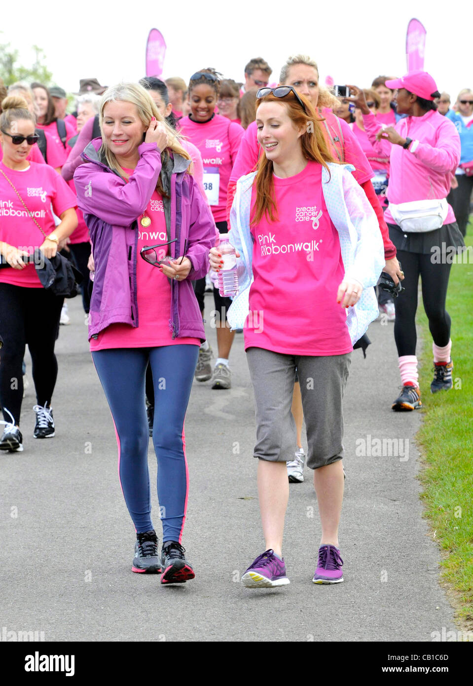 Blenheim Palace, England - Denise Van Outen and Siobhan Donaghy at the Pink Ribbonwalk at Blenheim Palace, Woodstock, Oxfordshire - May 19th 2012  Photo by People Press Stock Photo