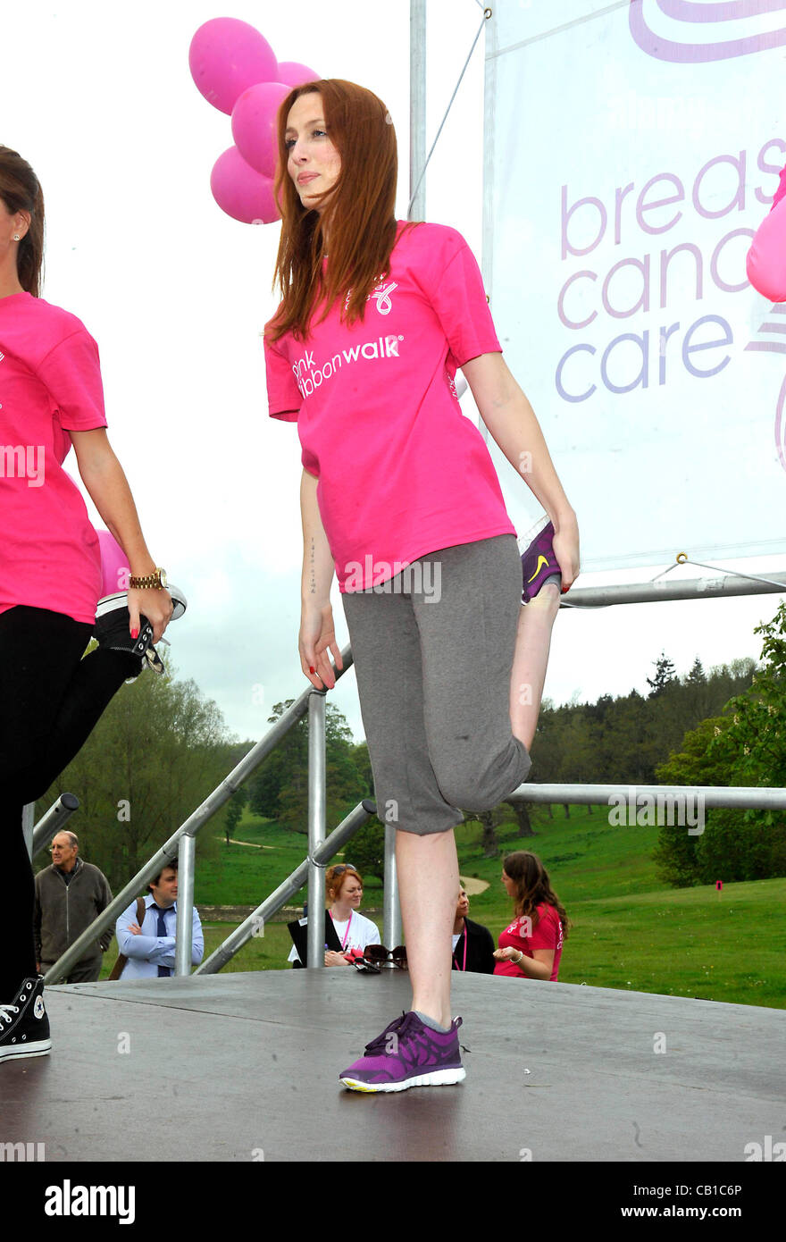 Blenheim Palace, England - Siobhan Donaghy at the Pink Ribbonwalk at Blenheim Palace, Woodstock, Oxfordshire - May 19th 2012  Photo by People Press Stock Photo