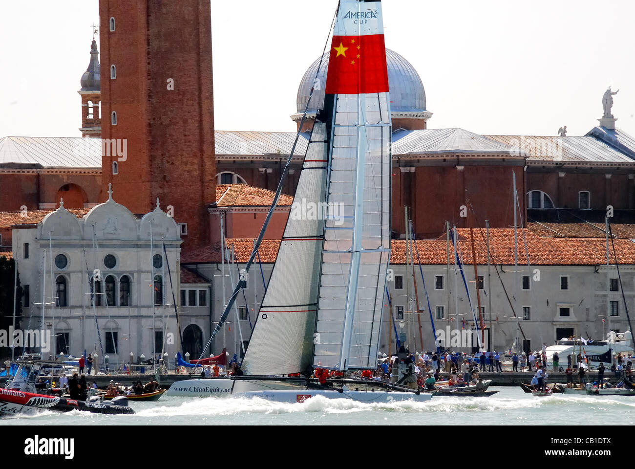 May 19, 2012 : Venice America's Cup. China Equity. Stock Photo